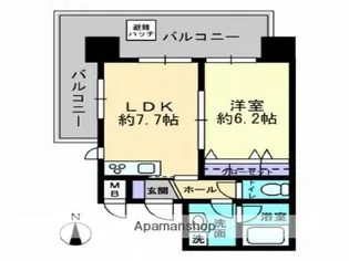 ハアラン高柳【5階】の間取り