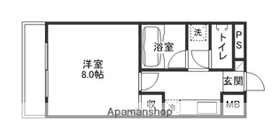 アミスター大供【6階】の間取り