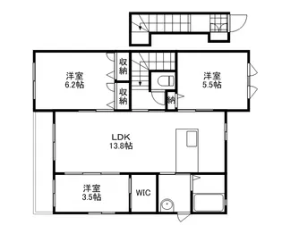 岡山県岡山市南区大福【アパート】の間取り