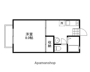 コーポ レーベン A【201号室】の間取り