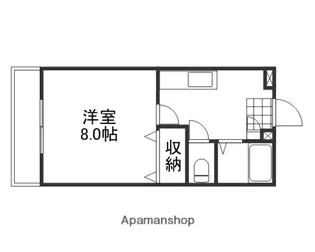 エステート富町【101号室】の間取り