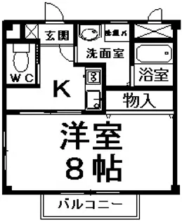 ベルフローラ【2階】の間取り