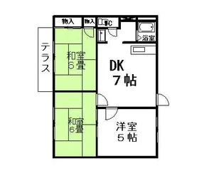 ニューシティサンシャイン【202号室】の間取り