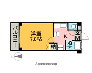 WING東島田【303号室】の間取り