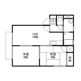 岡山県岡山市北区七日市西町【アパート】の間取り