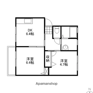 岡山県岡山市中区原尾島3丁目【アパート】の間取り