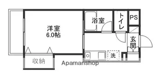 かわい富町マンション【203号室】の間取り