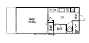 グランベルデ南方EAST【206号室】の間取り