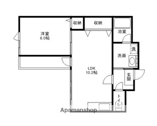 岡山県岡山市北区東島田町1丁目【マンション】の間取り