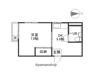 岡山県岡山市北区幸町【マンション】の間取り