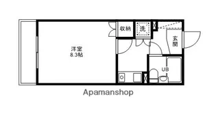 ダイアパレス東島田【207号室】の間取り