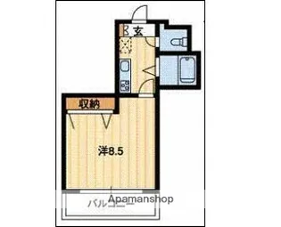 プティハイム本町【5階】の間取り