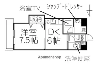 ピュアベルデ医大南【2階】の間取り