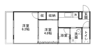 アミスター東島田【6階】の間取り
