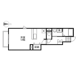 ミルフィーユ【101号室】の間取り