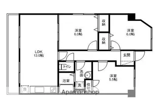 クレール新屋敷【4階】の間取り