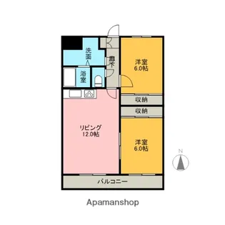 岡山県岡山市北区新屋敷町3丁目【マンション】の間取り