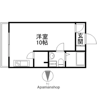 新野パークサイドコート【101号室】の間取り