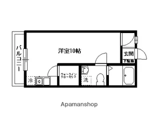 新野パークサイドコート【203号室】の間取り