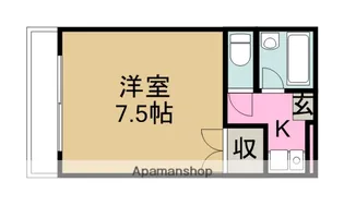 マスカットマンション東棟【203号室】の間取り