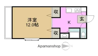 マスカットマンション弐番館【102号室】の間取り