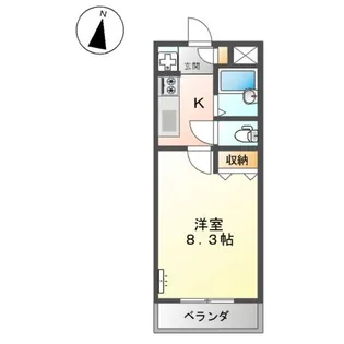 アムールパレスⅡ【2階】の間取り