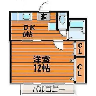 岡山県岡山市北区津島西坂2丁目【アパート】の間取り