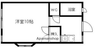 岡山県岡山市北区富原【アパート】の間取り