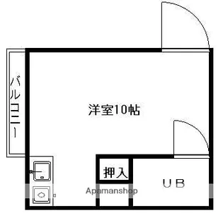 岡山県岡山市北区津島新野1丁目【アパート】の間取り