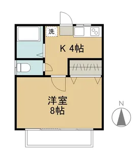 コーポハーベスト【1階】の間取り
