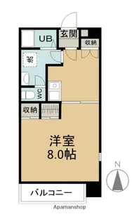 カーサ・ナリトモ中庄【3階】の間取り