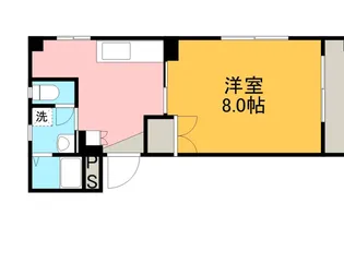 ビュー倉敷【4階】の間取り