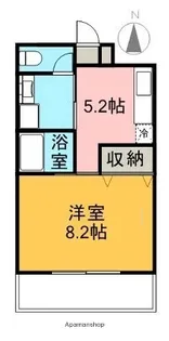 ビュー倉敷【4階】の間取り