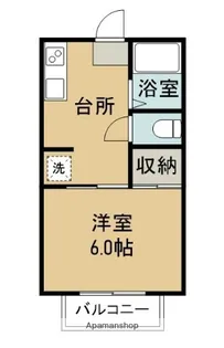 ベルコーポ【203号室】の間取り