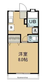 松島コーポ【1階】の間取り