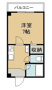 グローバル松島【210号室】の間取り