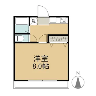 中祥マンションB【3階】の間取り