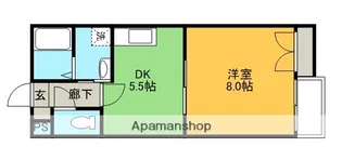 フォーバスⅡ【108号室】の間取り