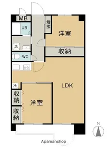グリーンハウス松島G3【3階】の間取り