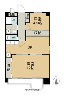 グリーンハウス松島G3【4階】の間取り
