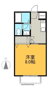 アルバビエントB【103号室】の間取り