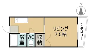 メゾンアドリーム【2階】の間取り