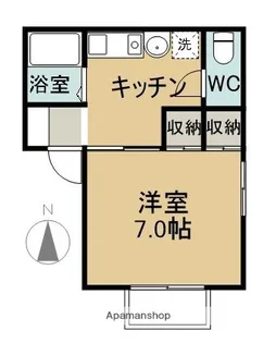黒住コーポ【2階】の間取り