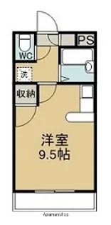 メモリアルハイツ【105号室】の間取り