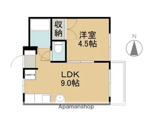 コーガマンション【202号室】の間取り