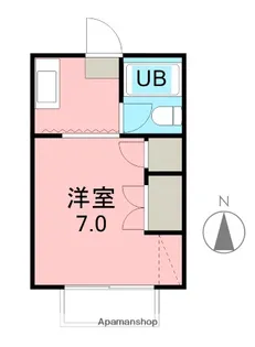 アップルハウス【1階】の間取り
