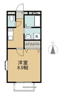 ロージュマンフルールB棟【206号室】の間取り