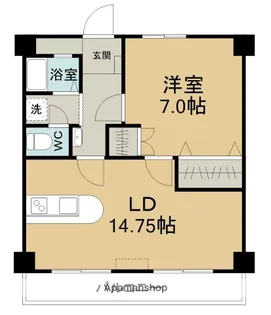 メゾンコンフォート【4階】の間取り