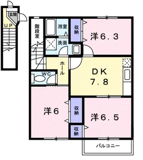 ビルゴB【2階】の間取り