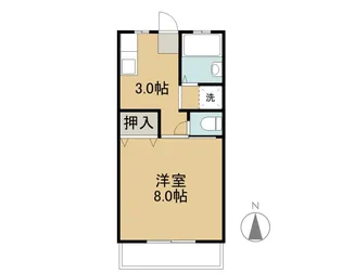カレッジスクエア松島【2階】の間取り